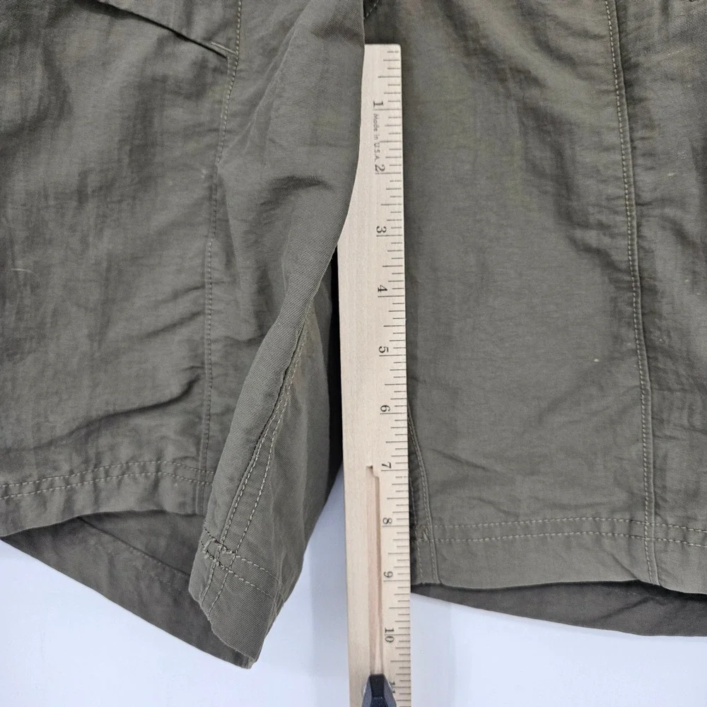 North Face Shorts Mens Large‎ Belted Hiking Outdoor Dark Green Travel Cargo